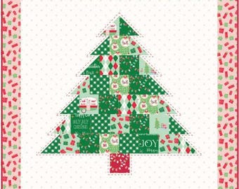 PDF, PATCHWORK TREE, 24'' X 24'', Tutoriel - Christmas Adventure de Riley Blake Designs
