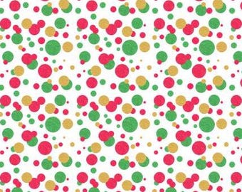 Fabric cotton, DOTS, 19010107, 01, Quilt Fabrics, 100% cotton - North Pole Social Club of Camelot Fabrics