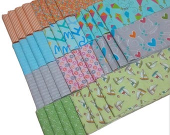 SALE, 40 Stripes, Jelly Rolls, 2 1/2" X 44", Pre-Cut cotton - MY little SUNSHINE de Benartex Fabrics