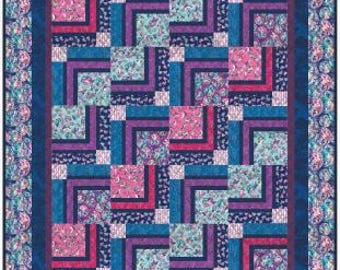 PDF, TWIST on TRADITION Quilt, 42'' X 52'', Tutoriel - Disco Queen of Camelot Fabrics