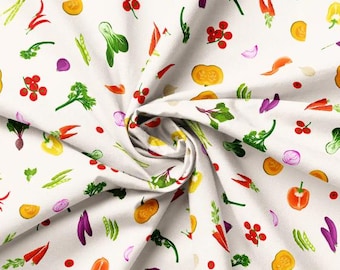 Fabric cotton, Vegetable, 258231002, 01, QUILT FABRICS, 100% cotton, quilt cotton - Eat Green of Camelot Fabrics