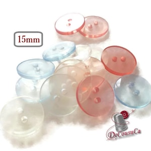 12 Buttons, 15MM, vintage button