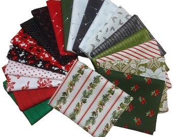 CHRISTMAS, Bundle 20 prints 100% Cotton