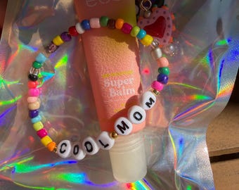 Moisturizing Super Balm with Heart Charm and *mom* bracelet!