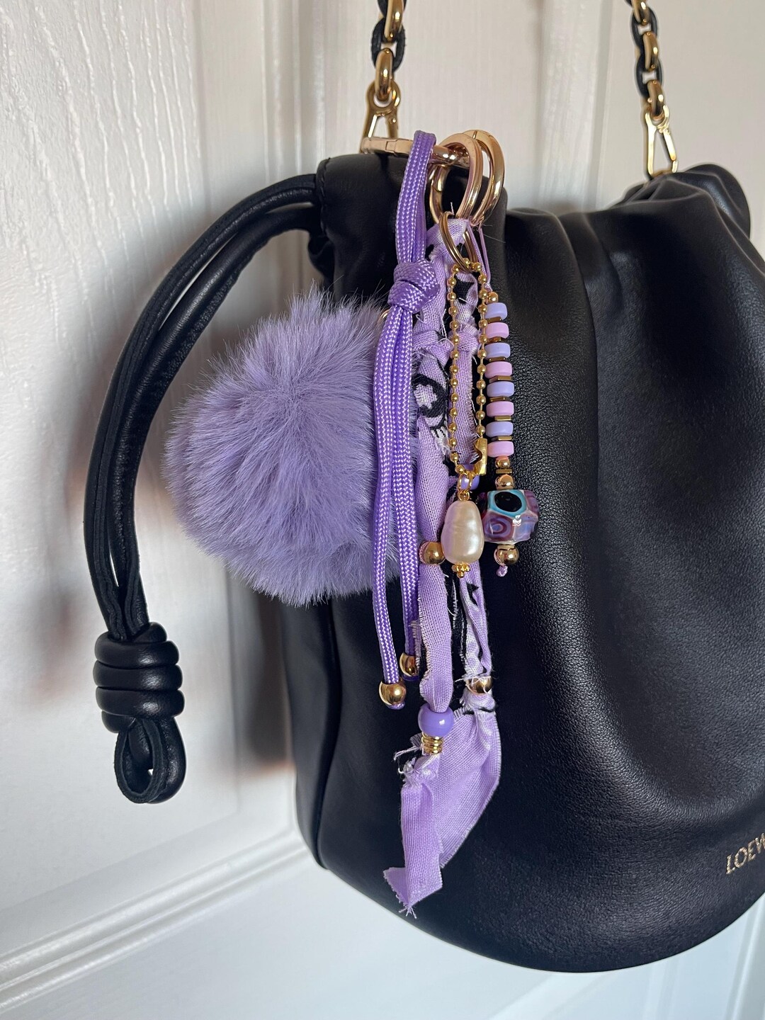On a Purple Whim - Good Amor Bag Charm & Keychain - Etsy
