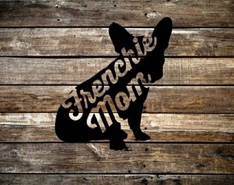 Französische Bulldogge Frenchie Mom Hund PNG für Vinyl-Aufkleber