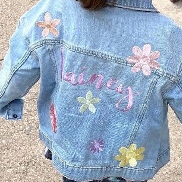 Embroidered Denim Jacket, Custom Denim Jacket, Personalized Denim Jacket, Toddler Denim Jacket, Baby Denim Jacket, Denim Name Jacket