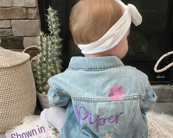 Embroidered Denim Jacket, Custom Denim Jacket, Personalized Denim Jacket, Toddler Denim Jacket, Baby Denim Jacket, Denim Name Jacket