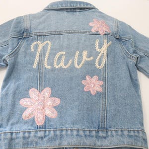 Name Jacket, Embroidered Denim Jacket, Custom Denim Jacket, Personalized Denim Jacket, Child Denim Jacket, Denim Name Jacket