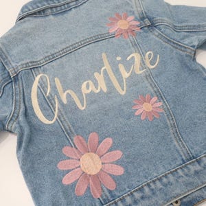 Name Jacket, Embroidered Denim Jacket, Custom Denim Jacket, Personalized Denim Jacket, Child Denim Jacket, Denim Name Jacket
