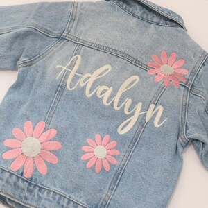 Name Jacket, Embroidered Denim Jacket, Custom Denim Jacket, Personalized Denim Jacket, Child Denim Jacket, Denim Name Jacket