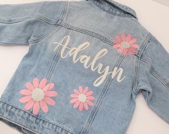 Name Jacket, Embroidered Denim Jacket, Custom Denim Jacket, Personalized Denim Jacket, Child Denim Jacket, Denim Name Jacket