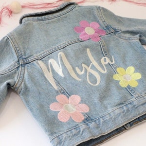 Embroidered Denim Jacket, Custom Denim Jacket, Personalized Denim Jacket, Toddler Denim Jacket, Baby Denim Jacket, Denim Name Jacket