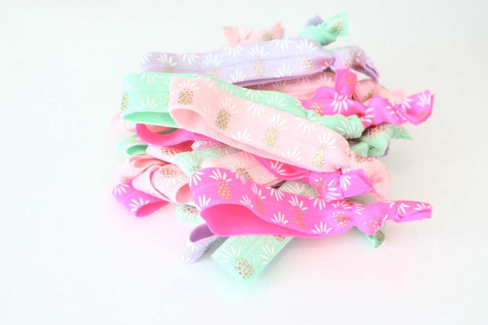 Hair Ties Pineapple's Pineapple Hair Ties Party Favors Etsy