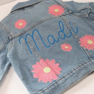 Embroidered Denim Jacket, Custom Denim Jacket, Personalized Denim Jacket, Toddler Denim Jacket, Baby Denim Jacket, Denim Name Jacket