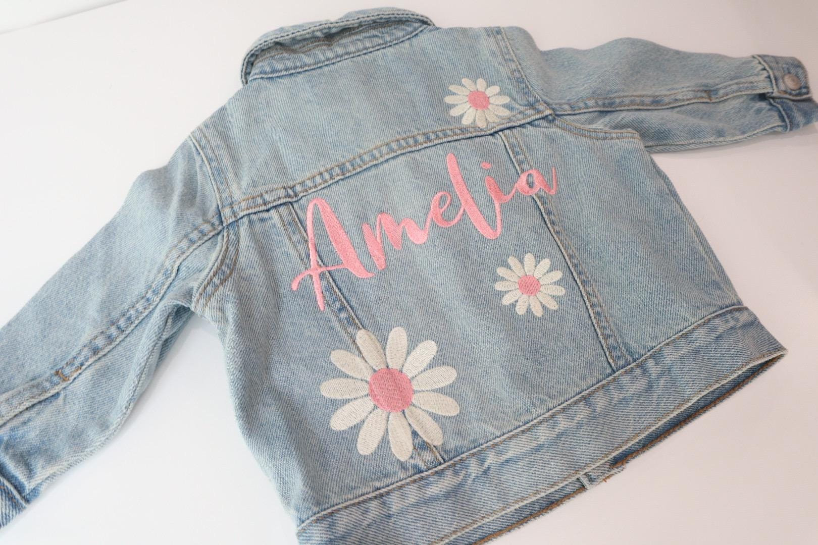Personalized Jean Jacket, Embroidered Jean Jacket, Custom Denim Jacket, Personalized Denim Jacket, Embroidered Denim Jacket, Custom Jacket