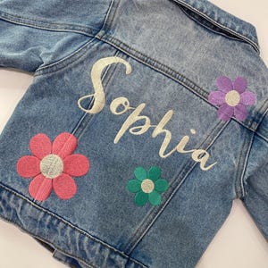 Embroidered Denim Jacket, Custom Denim Jacket, Personalized Denim Jacket, Toddler Denim Jacket, Baby Denim Jacket, Denim Name Jacket