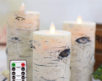 Birch Bark Candles Etsy