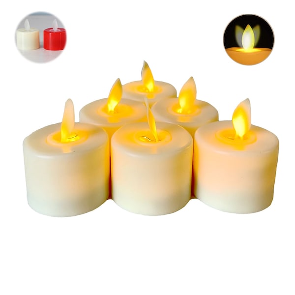 Tea Flameless Candle Lights Etsy