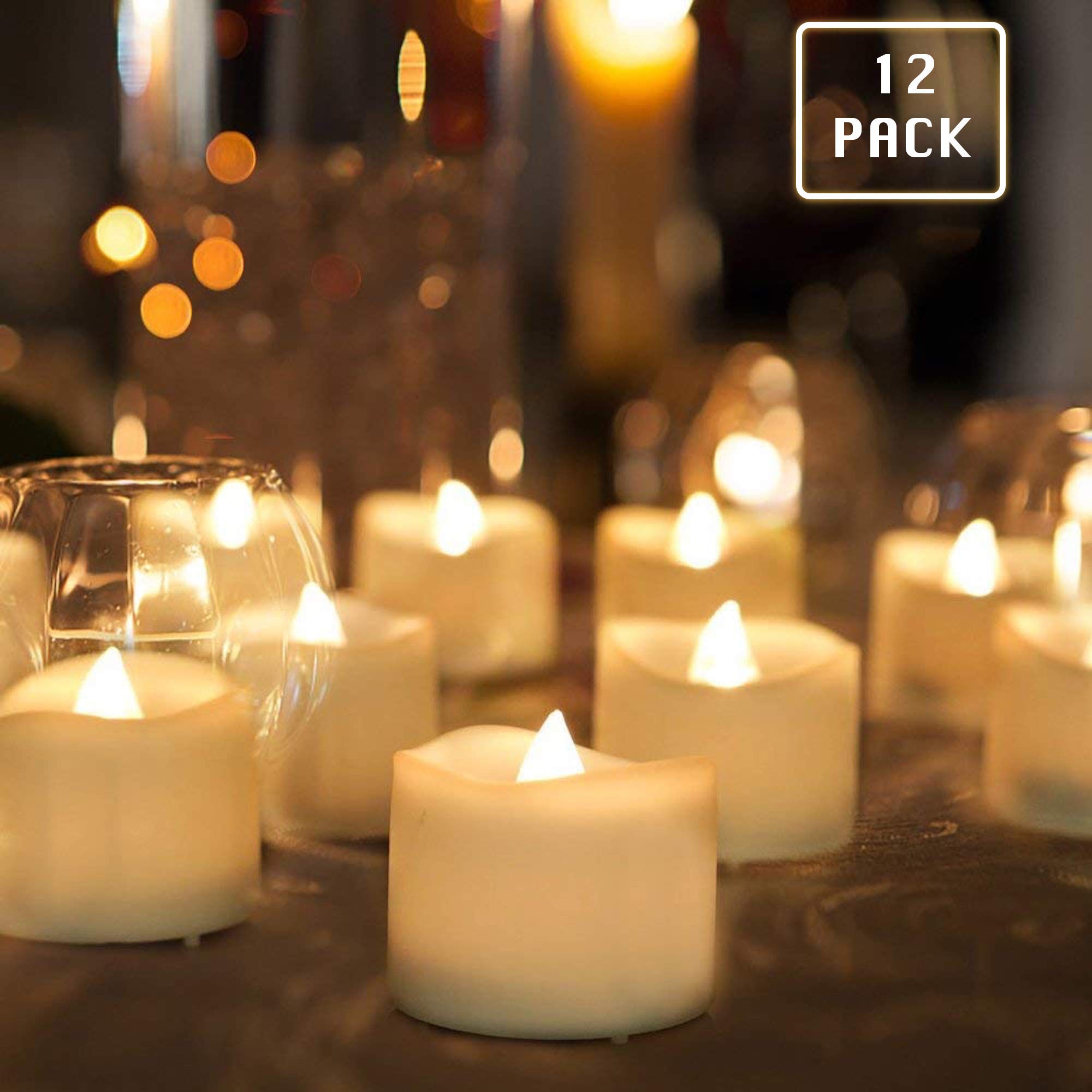 Battery Operated LED Tealight in Warm white Flameless Votive Etsy