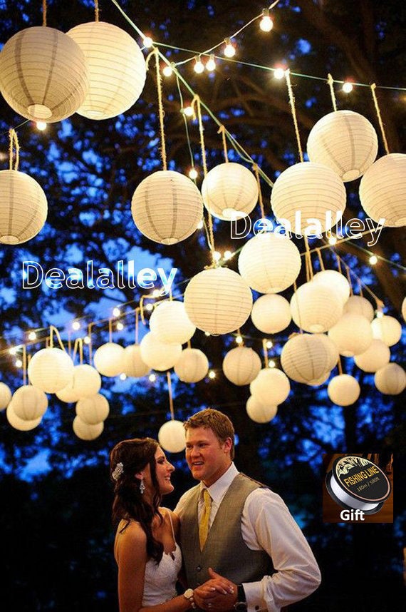 white chinese lantern lights