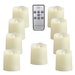 Flameless Candles Tea Lights with Remote Timer Fake Warm White Flame Candles Battery Operated Candle 150 Hours - 9 PCS  1.55' x 1.75' 