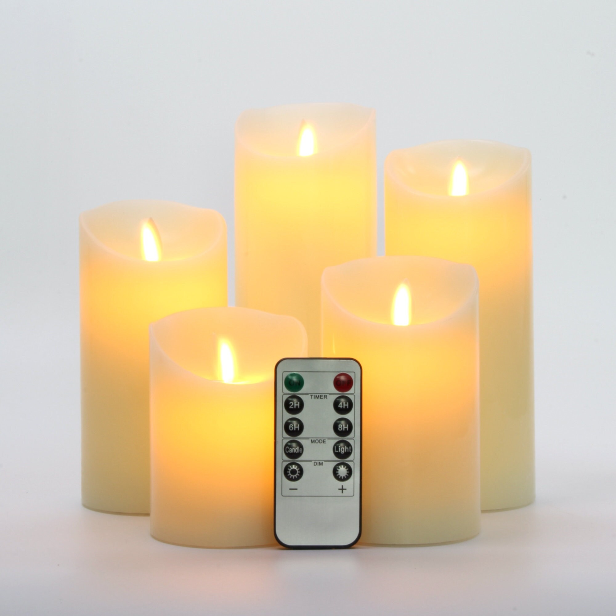 Bougies chauffe-plat à piles avec minuterie télécommandée, bougies  chauffe-plat votive sans flamme, décorations électriques