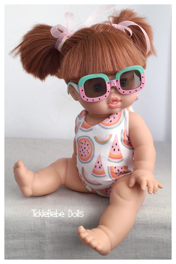 Doll Clothes Swimsuit Only Watermelon Print Soft White Premium