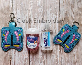 Butterfly Sanitizer Holder, Sanitizer Holder, Hand Sanitizer Keychain, Hand Sanitizer , Baby Bag Clip