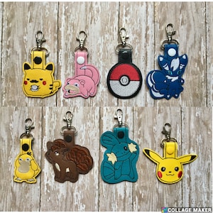 Anime Keychains , Zipper Pull, Luggage Tag, Backpack Charm, Purse Charm, Stocking Stuffer, FE Gift