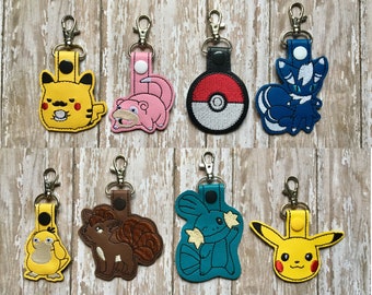 Anime Keychains , Zipper Pull, Luggage Tag, Backpack Charm, Purse Charm, Stocking Stuffer, FE Gift