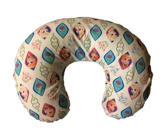 Character Princess Nursing Pillow Cover, Breastfeeding, Baby Shower, Nursery Theme, Novelty, Ice, Sisters