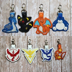 Anime Keychains, Zipper Pull, Luggage Tag, Key chain, Backpack Charm, Purse Charm, Stocking Stuffer