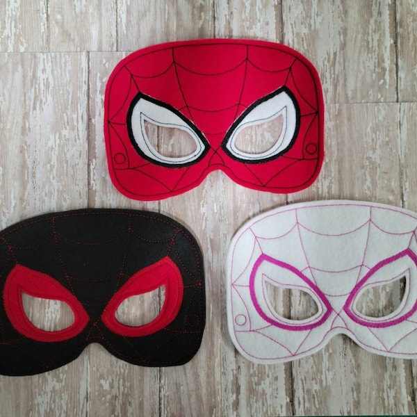 Inspired Super Hero Face Mask Great for Birthday Parties, dress up, Cosplay, party favors or Halloween Costumes