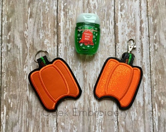 Pumpkin Hand Sanitizer Holder, sanitizer Holder, Hand Sanitizer Keychain, Hand sanitizer , baby Bag Clip, Pumpkin