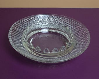 Vintage Clear Glass Crystal Ashtray