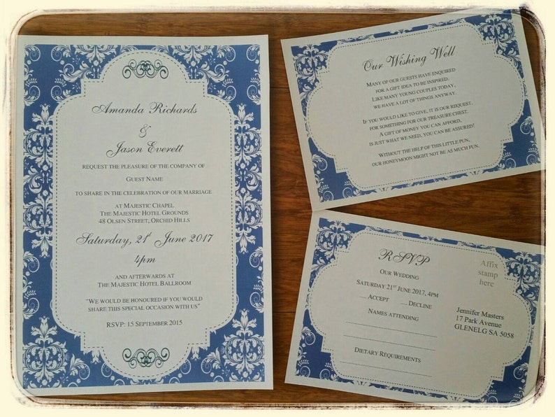Editable Printable Wedding Invitations Engagement Party  Etsy