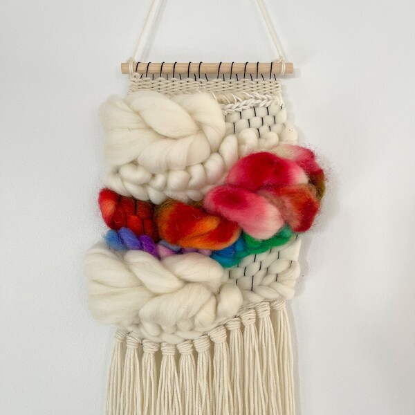 Woven Wall Hanging | rainbow | tapestry, wall décor, wall art, weaving, woven wall art