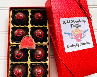 Wild Strawberry Truffles