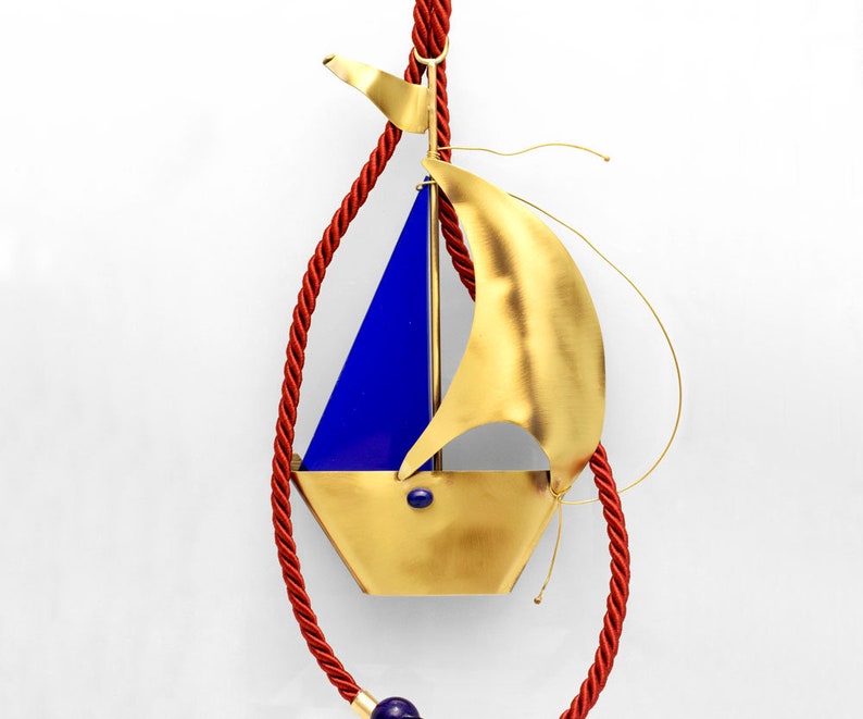 Gift Christmas Decorations New Year Decoration Sailboat Decorative Sailboat Sailboat Ornament Bronze Sailboat Personalized Year