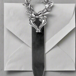 Abrecartas griego de plata esterlina con forma de corona de Kotinos (PC-10)