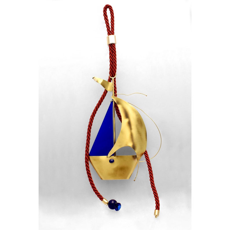 Gift Christmas Decorations New Year Decoration Sailboat Decorative Sailboat Sailboat Ornament Bronze Sailboat Personalized Year