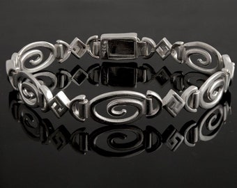Spiral Bracelet in Sterling Silver (B-49)