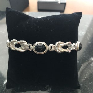 Sterling Silber Knoten Armband, Liebesarmband, Liebesknoten Armband, Braut Armband, Versprechen Armband