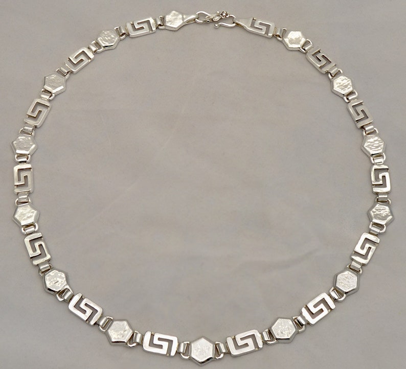 14k meander greek key necklace 14k meander greek key necklace