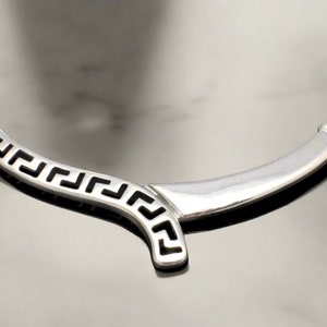 Griekse sleutel meanderketting in sterlingzilver (PE-09)