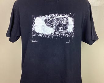 Vtg 90s Y2K Independent Truck Company Death Box T-shirt Black L