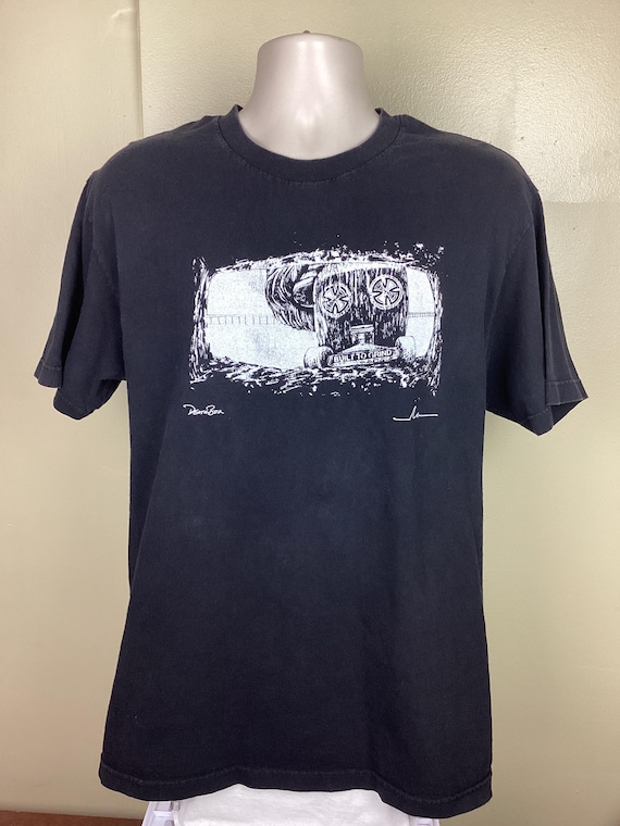 Vtg 90s Y2K Independent Truck Company Death Box T-shirt Black L