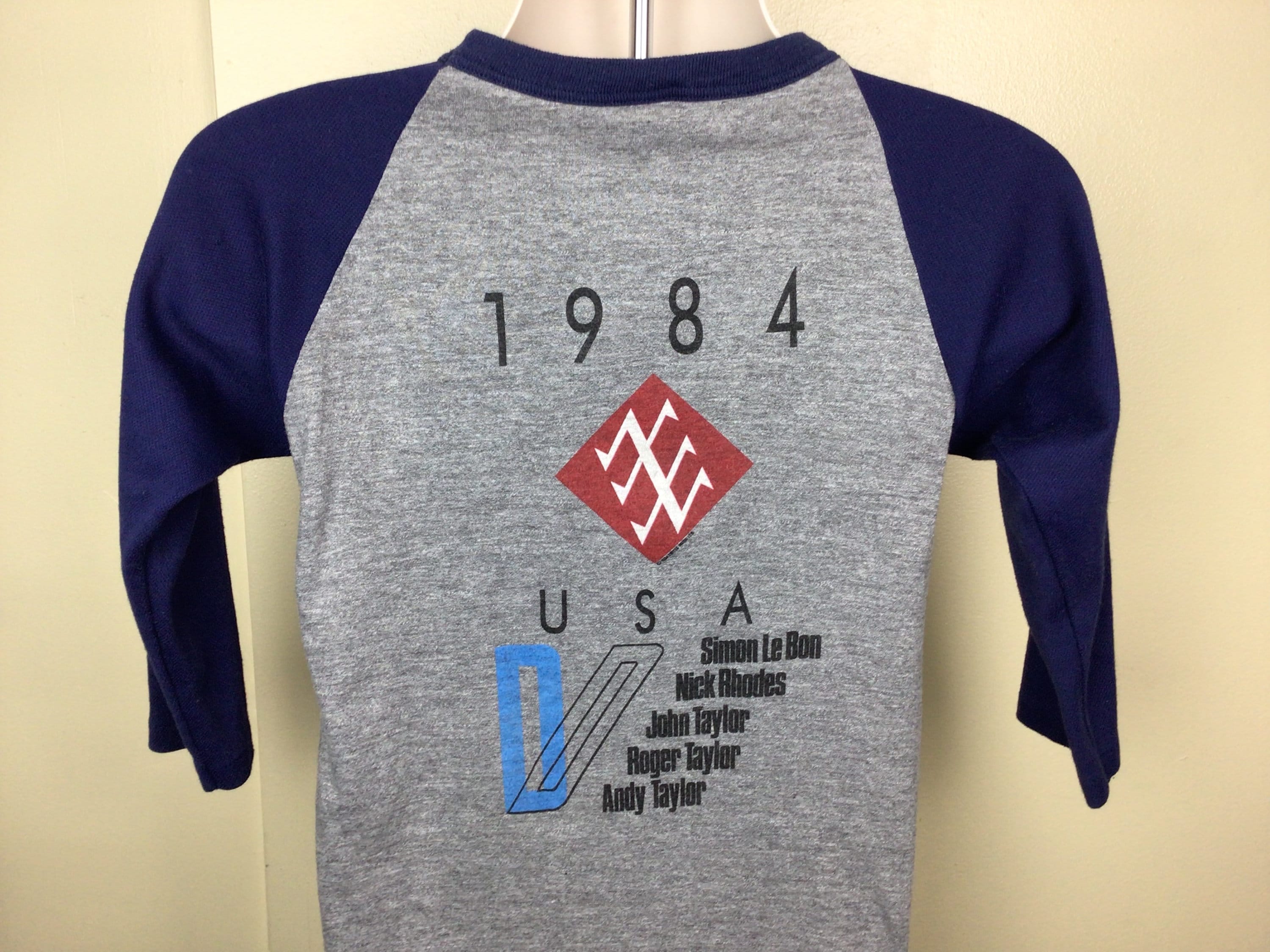 Vtg 1984 Duran Duran Seven and the Ragged Tiger Raglan Jersey