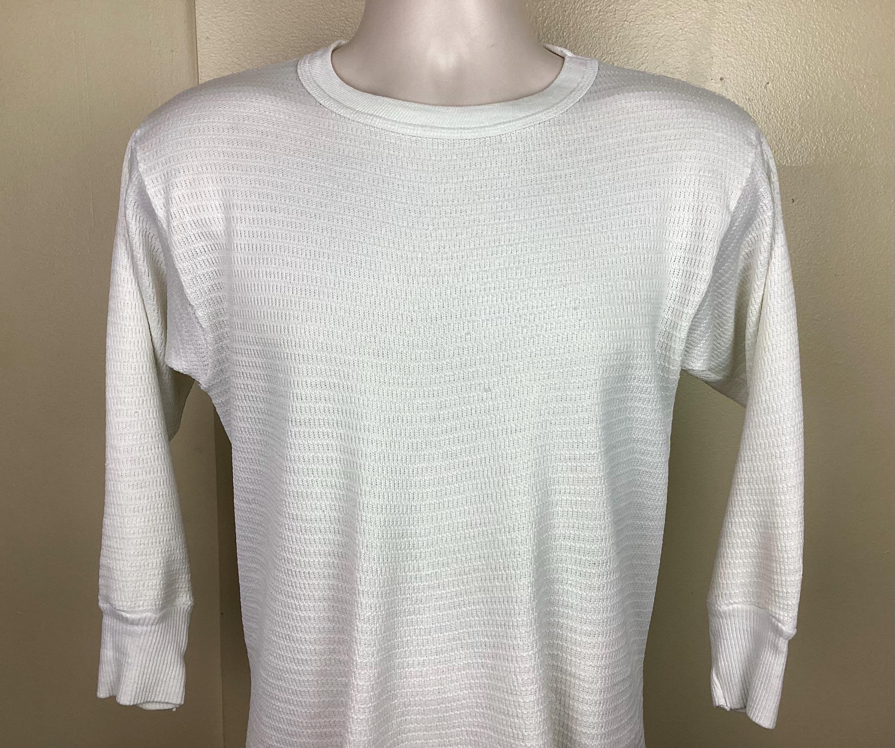 K*O様 70s〜80s Hanes thermal shirt usa製 Vintage 80s Hanes Long Tail Thermal Underwear Shirt White M/L